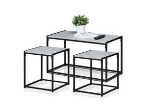 Furinno FM-TS31SW Modern Living Room Set, Stone Furinno FM-TS31SW Modern Living Room Set, Stone