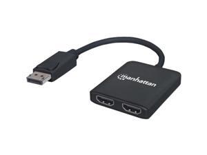 Manhattan 152716 2 Port Displayport to HDMI Splitter Hub with MST Manhattan 152716 2 Port Displayport to HDMI Splitter Hub with MST