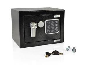 Compact Electronic Safe Box with Mechanical Override, Includes Keys Compact Electronic Safe Box with Mechanical Override, Includes Keys