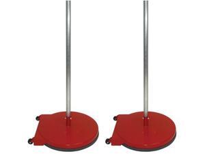 Olympia Sports GY315M 24 in. Dome Base Game Standards with Wheels - Red Olympia Sports GY315M 24 in. Dome Base Game Standards with Wheels - Red