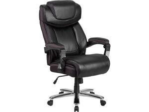 Flash Furniture GO-2223-BK-GG Hercules Series Big & Tall 500 lbs Rated Black Leather Executive Swivel Chair with Height Adjustable Headrest Flash Furniture GO-2223-BK-GG Hercules Series Big & Tall 500 lbs Rated Black Leather Executive Swivel Chair with Height Adjustable Headrest