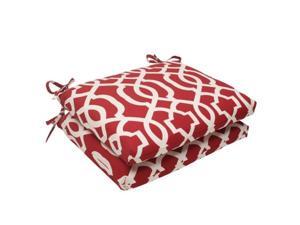 Pillow Perfect 498577 New Geo Red Squared Corners Seat Cushion (Set of 2) Pillow Perfect 498577 New Geo Red Squared Corners Seat Cushion (Set of 2)