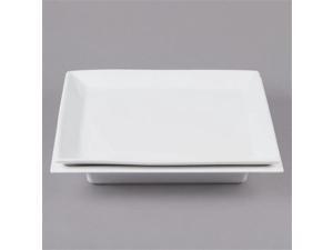 Cal Mil 3063 12 in. Square Porcelain Cold Concept Plate Liner Cold Pack - White Cal Mil 3063 12 in. Square Porcelain Cold Concept Plate Liner Cold Pack - White