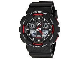 Casio GA100-1A4 G-Shock Analog-Digital Speedometer Men's Watch (Black / Red) Casio GA100-1A4 G-Shock Analog-Digital Speedometer Men's Watch (Black / Red)