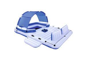 Bestway CoolerZ Tropical Breeze 6 Person Floating Island Pool Lake Raft Lounge Bestway CoolerZ Tropical Breeze 6 Person Floating Island Pool Lake Raft Lounge