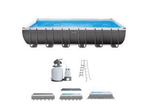 Intex 24' x 12' x 52" Ultra Frame Rectangular Above Ground Swimming Pool Set Intex 24' x 12' x 52" Ultra Frame Rectangular Above Ground Swimming Pool Set