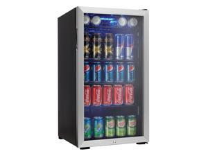 Danby 120 Can Beverage Center Soda Beer Bar Mini Fridge Cooler, Stainless Steel Danby 120 Can Beverage Center Soda Beer Bar Mini Fridge Cooler, Stainless Steel