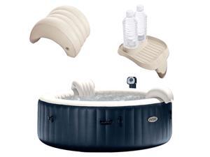 Intex PureSpa 6 Person Outdoor Hot Tub with Headrest, Cup Holder and Drink Tray Intex PureSpa 6 Person Outdoor Hot Tub with Headrest, Cup Holder and Drink Tray