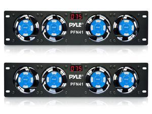Pyle Pro PFN41 19-Inch Rack Mount Cooling 4 Fans System with Temperature Led Display (Pair) Pyle Pro PFN41 19-Inch Rack Mount Cooling 4 Fans System with Temperature Led Display (Pair)