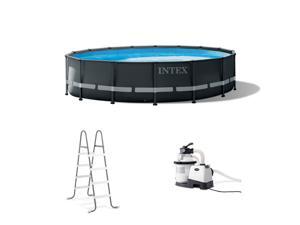 Intex 16 Foot x 48 Inch Ultra XTR Frame Above Ground Swimming Pool Set w/ Pump Intex 16 Foot x 48 Inch Ultra XTR Frame Above Ground Swimming Pool Set w/ Pump
