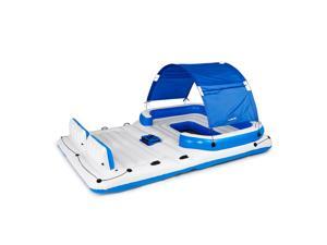 Bestway CoolerZ Tropical Breeze 6 Person Floating Island Pool Lake Raft Lounge Bestway CoolerZ Tropical Breeze 6 Person Floating Island Pool Lake Raft Lounge