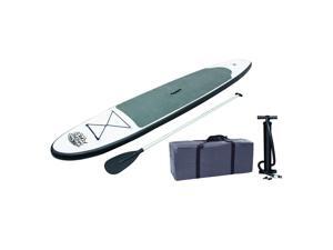 Bestway Inflatable Hydro-Force Wave Edge 10 Foot Stand Up Paddle Board, White Bestway Inflatable Hydro-Force Wave Edge 10 Foot Stand Up Paddle Board, White