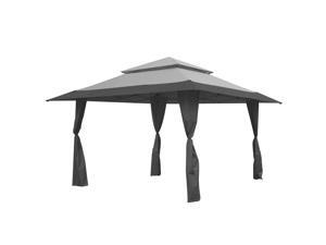 Z-Shade 13 x 13 Foot Instant Gazebo Canopy Tent Outdoor Patio Shelter, Gray Z-Shade 13 x 13 Foot Instant Gazebo Canopy Tent Outdoor Patio Shelter, Gray