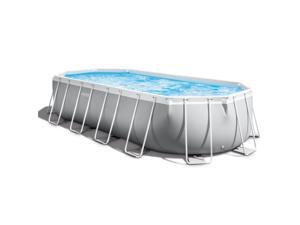 Intex 20ft x 10ft x 48in Prism Frame Oval Swimming Pool Set Ladder, Cover, Pump Intex 20ft x 10ft x 48in Prism Frame Oval Swimming Pool Set Ladder, Cover, Pump