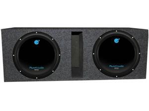 Planet Audio 12" 3600W DVC Subwoofer AC12D (2)+Dual 12" Vented Sub Box Enclosure Planet Audio 12" 3600W DVC Subwoofer AC12D (2)+Dual 12" Vented Sub Box Enclosure