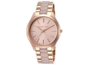 Michael Kors MK4294 Women's Slim Runway Rose Gold Watch Michael Kors MK4294 Women's Slim Runway Rose Gold Watch