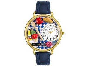 Gourmet Navy Blue Leather And Goldtone Watch #G0310001 Gourmet Navy Blue Leather And Goldtone Watch #G0310001