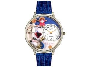 Pediatrician Royal Blue Leather And Silvertone Watch #U0620006 Pediatrician Royal Blue Leather And Silvertone Watch #U0620006