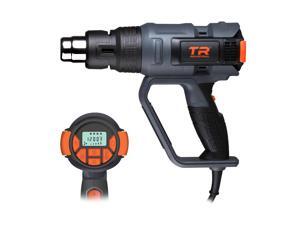 TR Industrial 1700W Digital Heat Gun Kit, Digital Controls with Memory Settings, Large LCD Display TR Industrial 1700W Digital Heat Gun Kit, Digital Controls with Memory Settings, Large LCD Display