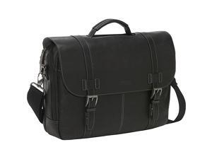 Kenneth Cole Reaction Show Business Colombian Leather Flapover Computer Case - Black Kenneth Cole Reaction Show Business Colombian Leather Flapover Computer Case - Black
