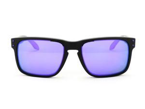 OAKLEY OO9102-26 Holbrook Sunglasses - Matte Black Frame / Violet Iridium Lens OAKLEY OO9102-26 Holbrook Sunglasses - Matte Black Frame / Violet Iridium Lens