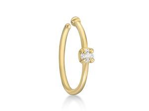 Lavari 14K Yellow Gold 1.7mm .02 Carat Genuine Diamond Open Hoop Nose Ring 20 Gauge Lavari 14K Yellow Gold 1.7mm .02 Carat Genuine Diamond Open Hoop Nose Ring 20 Gauge