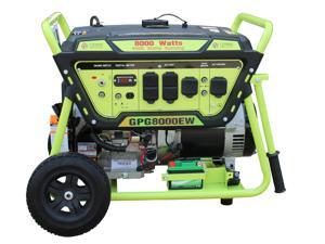 Green-Power America Gas Generator w/Electric Start Pro Series GPG8000EW delivers 8000 watts of starting power and 6500 watt of continious power. Green-Power America Gas Generator w/Electric Start Pro Series GPG8000EW delivers 8000 watts of starting power and 6500 watt of continious power.