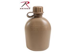Rothco 3 Piece GI Plastic Canteen - 1 Quart - Coyote Brown Rothco 3 Piece GI Plastic Canteen - 1 Quart - Coyote Brown