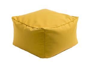 14" Piper Mustard Yellow Indoor/Outdoor Decorative Square Pouf Ottoman 14" Piper Mustard Yellow Indoor/Outdoor Decorative Square Pouf Ottoman