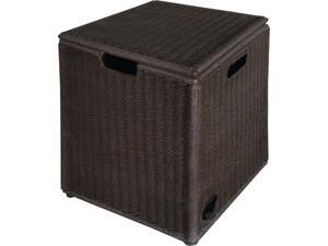 15.5" Wicker Outdoor Patio Asheville Tank Hideaway with Removable Lid 15.5" Wicker Outdoor Patio Asheville Tank Hideaway with Removable Lid
