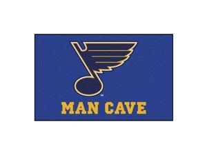 NHL St. Louis Blues Man Cave Ultimate Rectangular Mat Area Rug NHL St. Louis Blues Man Cave Ultimate Rectangular Mat Area Rug