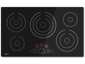 36" Smoothtop Electric Cooktop with 5 Steady Heat Radiant Elements Including Triple 12"/9"/6" Element, Warm Function, SmoothTouch Controls, Hot Surface Indicator Lights and Child Lock 36" Smoothtop Electric Cooktop with 5 Steady Heat Radiant Elements Including Triple 12"/9"/6" Element, Warm Function, SmoothTouch Controls, Hot Surface Indicator Lights and Child Lock