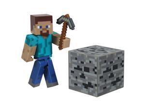 Minecraft Overworld 2.75 Action Figure with Accessory - Core Steve Minecraft Overworld 2.75 Action Figure with Accessory - Core Steve