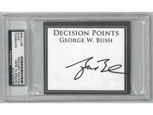 George W. Bush signed Decision Points Bookplate- PSA Encapsulated #83171928 (President) George W. Bush signed Decision Points Bookplate- PSA Encapsulated #83171928 (President)