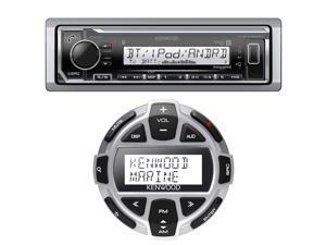 Kenwood KMR-M322BT Single DIN Marine Digital Media Bluetooth Receiver, Kenwood KCA-RC55MR Wired Remote Kenwood KMR-M322BT Single DIN Marine Digital Media Bluetooth Receiver, Kenwood KCA-RC55MR Wired Remote