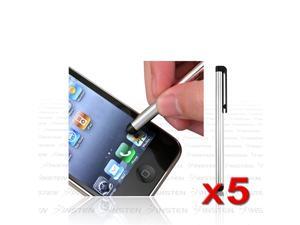 5-Pack Insten Silver Metal Touch Screen Stylus compatible with iPad® 1st 2st 16 32 64GB 5-Pack Insten Silver Metal Touch Screen Stylus compatible with iPad® 1st 2st 16 32 64GB
