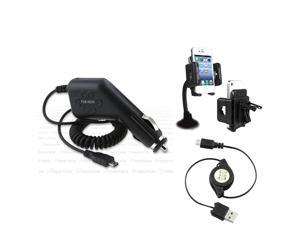 Insten Car Charger+USB+Holder compatible with HTC ThunderBolt G2 Insten Car Charger+USB+Holder compatible with HTC ThunderBolt G2