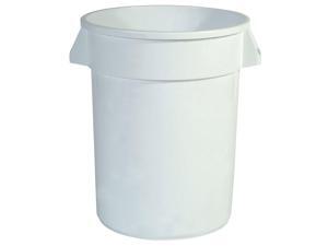 RUBBERMAID FG263288WHT Brute 32 gal. White Plastic Round Food-Grade Waste RUBBERMAID FG263288WHT Brute 32 gal. White Plastic Round Food-Grade Waste