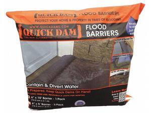 Quick Dam Water Activated Flood Barrier, 6-1/2" W x 10 ft. L, 1 EA QD610-1ES Quick Dam Water Activated Flood Barrier, 6-1/2" W x 10 ft. L, 1 EA QD610-1ES