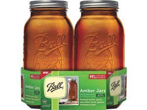 Ball Collection Elite 1/2 Gal. Wide Mouth Amber Canning Jar (2-Count) 1440069047 Ball Collection Elite 1/2 Gal. Wide Mouth Amber Canning Jar (2-Count) 1440069047
