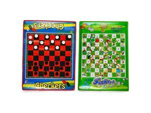 Set of 2 Jumbo Size,Checkers Board Game and Snakes & Ladders Game, Foldable, Waterproof Mats and Pieces By Dimple Set of 2 Jumbo Size,Checkers Board Game and Snakes & Ladders Game, Foldable, Waterproof Mats and Pieces By Dimple
