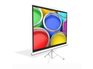 PylePro - Universal 100-Inch Floor Standing Portable Fold-Out Roll-Up Tripod Manual Projector Screen (59.8'' x 79.9'') Matte White Surface PylePro - Universal 100-Inch Floor Standing Portable Fold-Out Roll-Up Tripod Manual Projector Screen (59.8'' x 79.9'') Matte White Surface