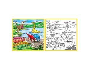 Large Washable Kids Coloring Play Mat with 'Jurassic Dinosaur Era' Design, Along with 12 Washable Markers, 'the Perfect Alternative for Coloring Books' Great for Boys & Girls by Dimple Large Washable Kids Coloring Play Mat with 'Jurassic Dinosaur Era' Design, Along with 12 Washable Markers, 'the Perfect Alternative for Coloring Books' Great for Boys & Girls by Dimple