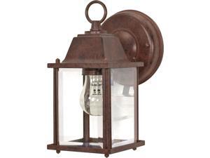 1-Light Wall Lantern Outdoor Light Fixture in Old Bronze Finish 1-Light Wall Lantern Outdoor Light Fixture in Old Bronze Finish