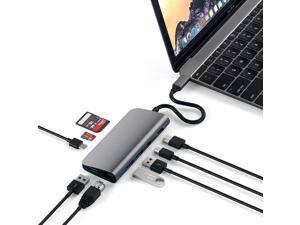 Satechi Aluminum Type-C Multimedia Adapter with 4K HDMI, mini DisplayPort, USB-C PD, Gigabit Ethernet, USB 3.0, Micro/SD Card for 2016/2017/2018 MacBook Pro and 2015/2016/2017 MacBook (Space Grey) Satechi Aluminum Type-C Multimedia Adapter with 4K HDMI, mini DisplayPort, USB-C PD, Gigabit Ethernet, USB 3.0, Micro/SD Card for 2016/2017/2018 MacBook Pro and 2015/2016/2017 MacBook (Space Grey)