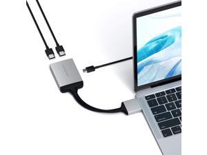 Satechi Aluminum Type-C Dual HDMI Adapter 4K 60Hz with USB-C PD Charging - Patent Pending - Compatible with 2019/2018 MacBook Pro, 2018 MacBook Air, 2018 Mac Mini Satechi Aluminum Type-C Dual HDMI Adapter 4K 60Hz with USB-C PD Charging - Patent Pending - Compatible with 2019/2018 MacBook Pro, 2018 MacBook Air, 2018 Mac Mini