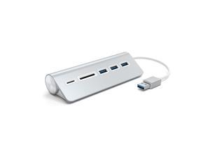 Satechi Aluminum USB 3.0 Hub & Card Reader - Compatible with MacBook Pro, MacBook, iMac, Surface Pro, Dell XPS and More Satechi Aluminum USB 3.0 Hub & Card Reader - Compatible with MacBook Pro, MacBook, iMac, Surface Pro, Dell XPS and More