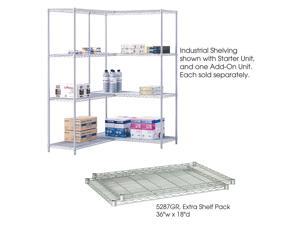 Safco 5287GR Wire 2 Shelf Pack Safco 5287GR Wire 2 Shelf Pack