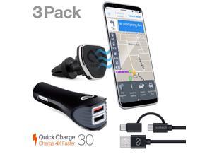 Naztech 14271 USB-C Magbuddy 3 Piece Car Kit Naztech 14271 USB-C Magbuddy 3 Piece Car Kit