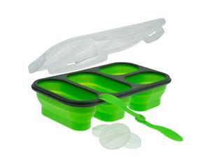 Smart Planet PP1LPG 4 Compartment Collapsible Meal Kit Smart Planet PP1LPG 4 Compartment Collapsible Meal Kit